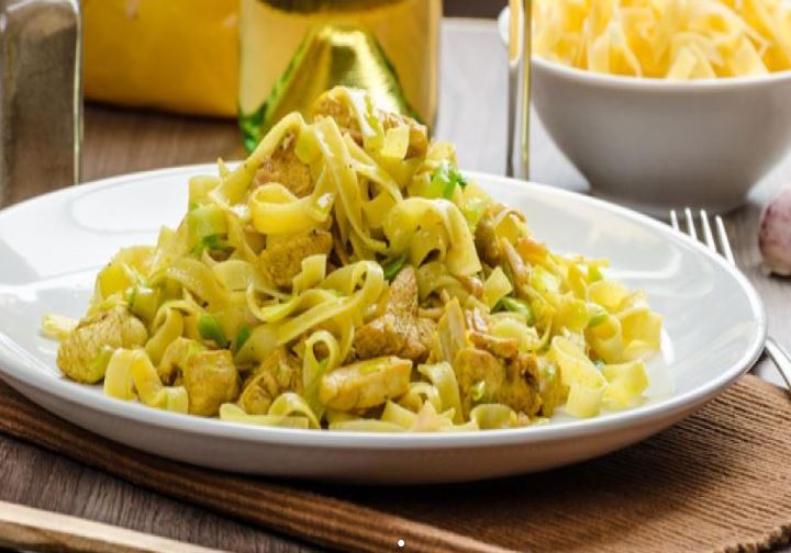 TAVUKLU KREMALI MAKARNA(KORI SOSLU)